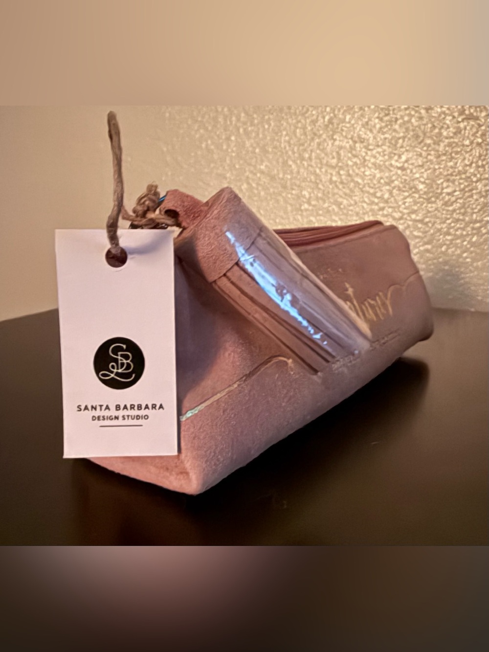 Santa Barbara Design Studio Blush Suede Adventure Pencil Makeup Case NWT - Picture 3 of 4